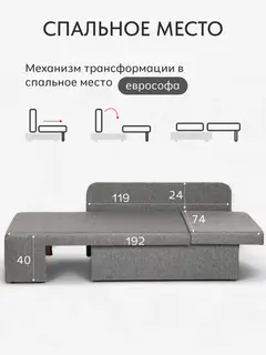 Диван Тео, 145×74×65 см — фото 4