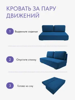 Диван раскладной 198см. Уно на кухню еврокнижка, независимы пружинный блок — фото 5