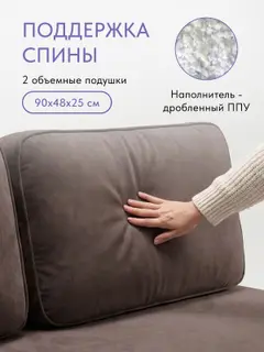 Диван раскладной 198см. Уно на кухню еврокнижка, независимы пружинный блок — фото 3