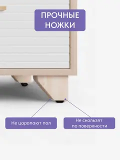 Комод Тумба-створка под тв Копенгаген, белый — фото 5