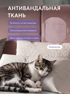 Кровать двуспальная 180х200 Медея с подъемным механизмом розовый велюр, с ящиком для хранения — фото 5