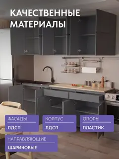 Кухонный гарнитур Нуар графит — фото 4