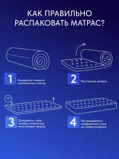 Анатомический матрас Сонима, 120x200 см, независимые пружины — фото 3