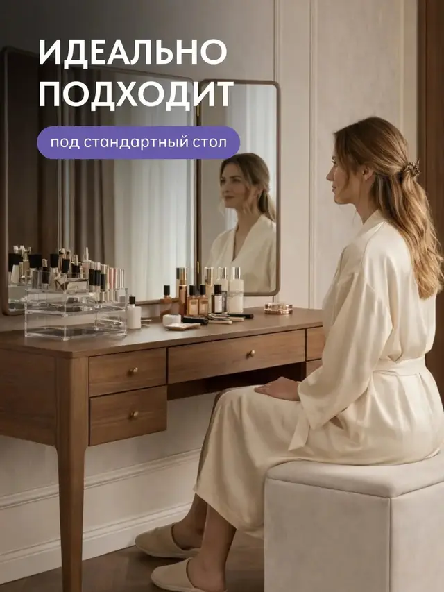 Пуф трансформер 5 в 1 малый бежевый велюр, 45×45×43 см