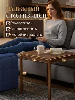 Пуф 6 в 1 синий рогожка — фото 4
