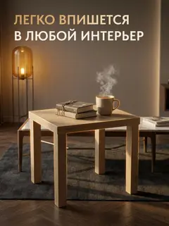 Стол кофейный 55×55 Дуб сонома — фото 4