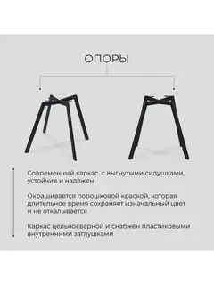 Стул Трон Лайт синий рогожка — фото 5