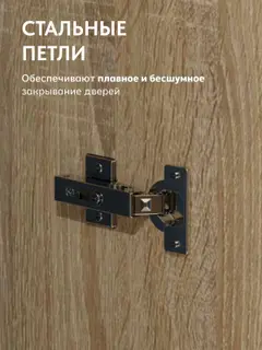 Шкаф для одежды Селла-2 дуб сонома напольный распашной — фото 7
