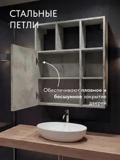 Шкаф Вена бетон — фото 3