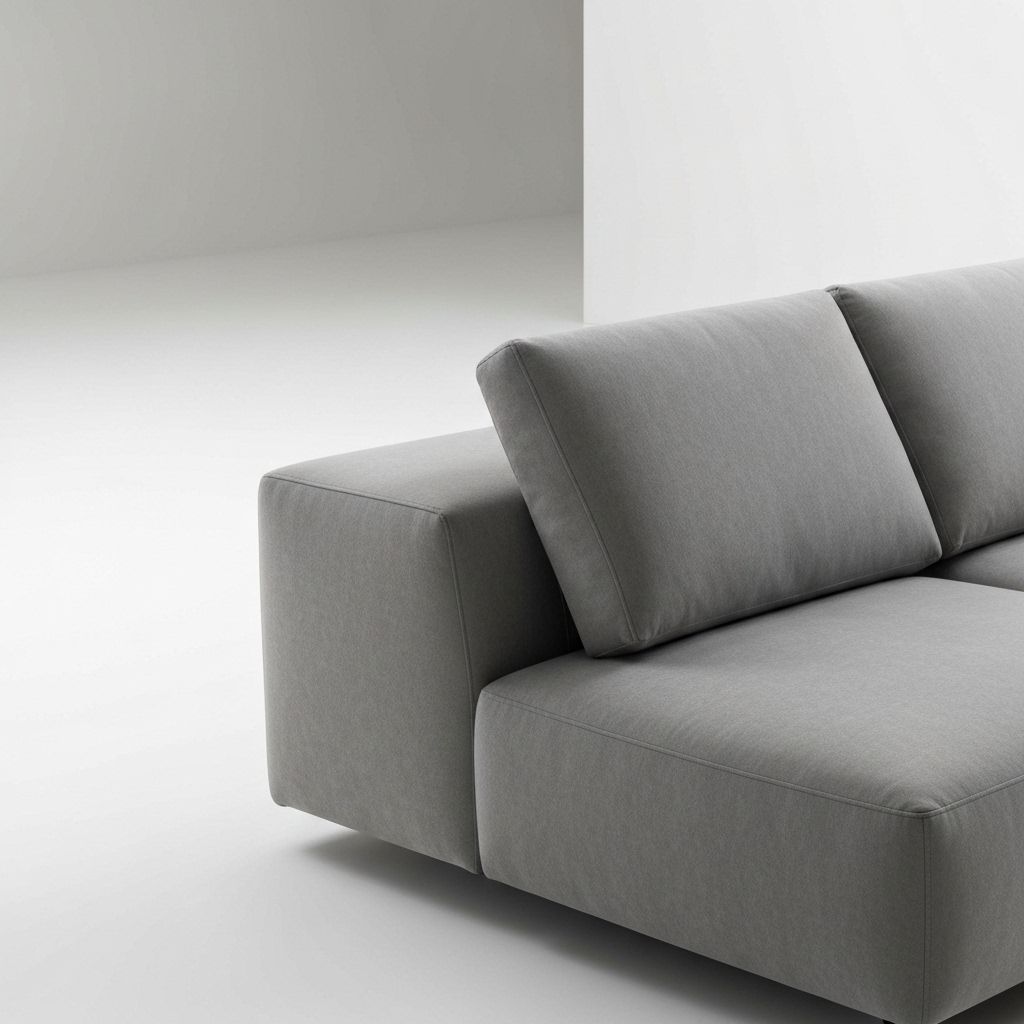 Удобный серый модульный диван для дома по доступной цене