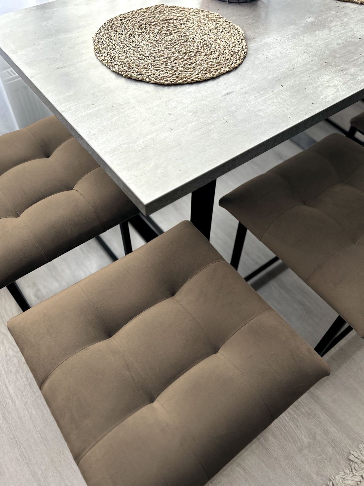 Пуф "Трансформер 5 в 1" 50х50х53 см, шоколадный велюр, Divan24 в цвете Шоколадный (коричневый) - вид 8 | Артикул: 63000185