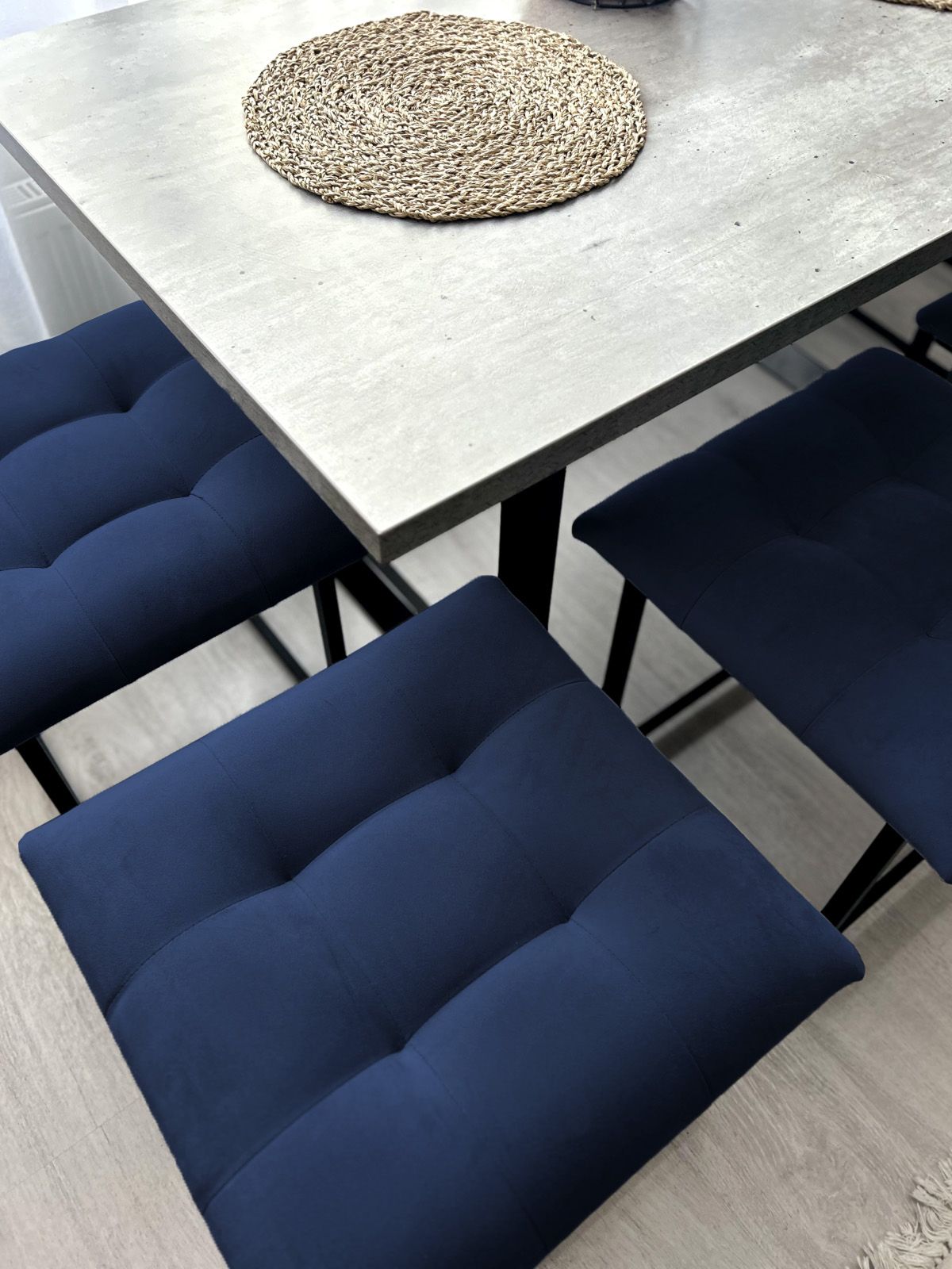 Пуф "Трансформер 5 в 1" 50х50х53 см, велюр синий, Divan24 в цвете Синий - вид 8 | Артикул: 63000186