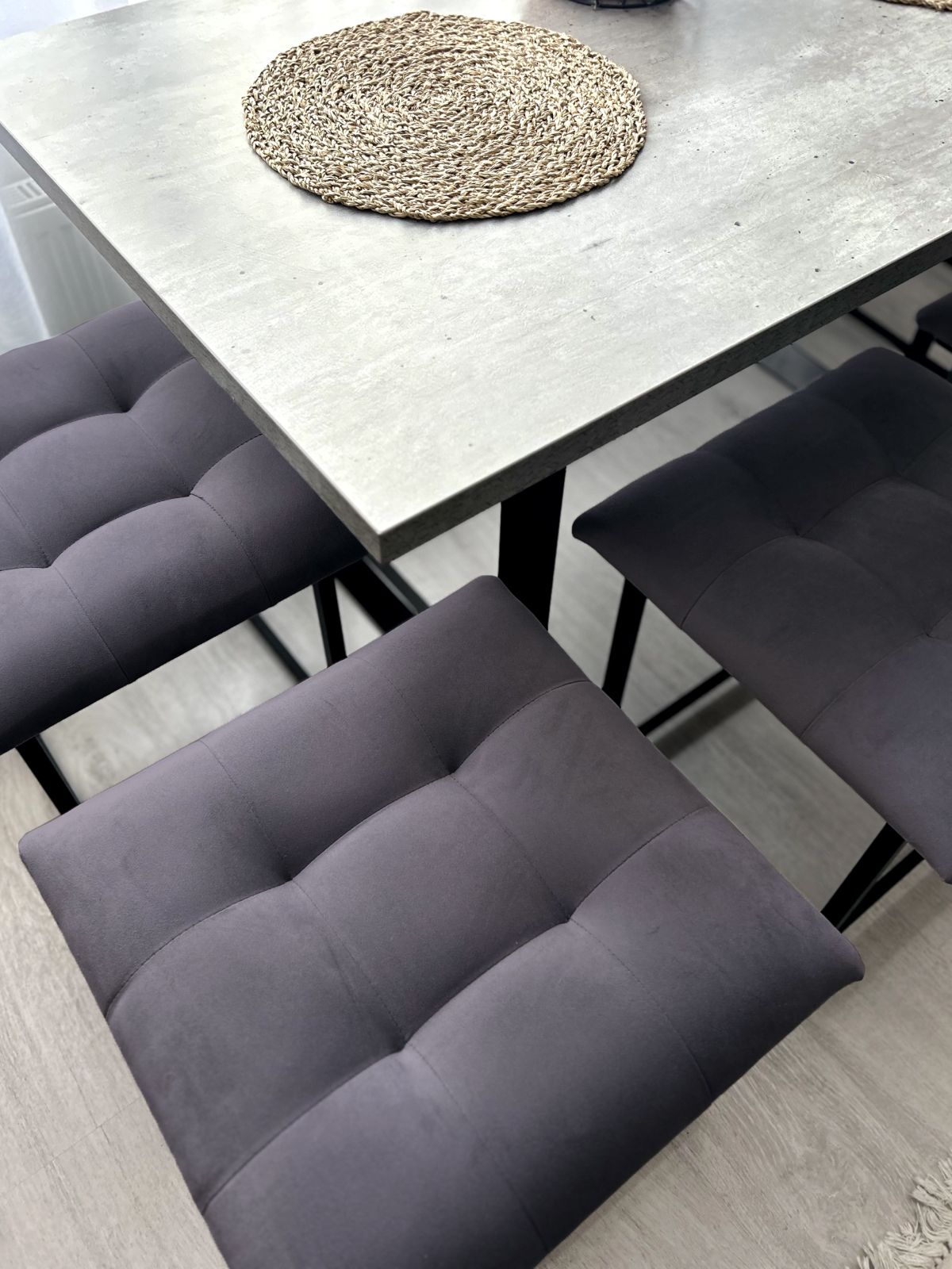 Пуф "Трансформер 5 в 1" 50х50х53 см, велюр фиолетовый, Divan24 в цвете Фиолетовый - вид 8 | Артикул: 63000302