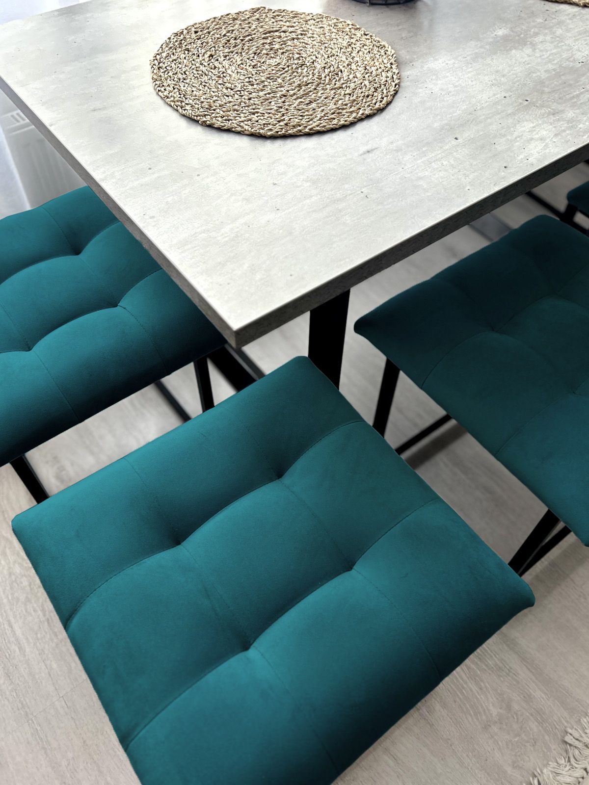 Пуф "Трансформер 5 в 1" 50х50х53 см, изумрудный велюр, Divan24 в цвете Изумрудный (зеленый) - вид 8 | Артикул: 63000315