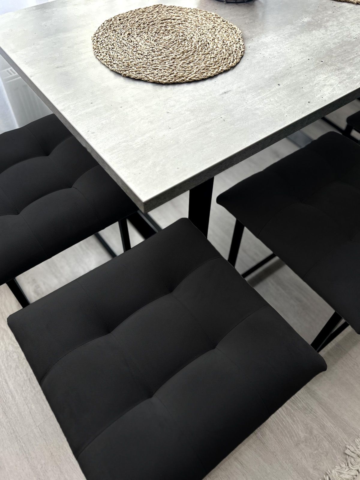 Пуф "Трансформер 5 в 1" 50х50х53 см, велюр черный, Divan24 в цвете Черный - вид 8 | Артикул: 63000341