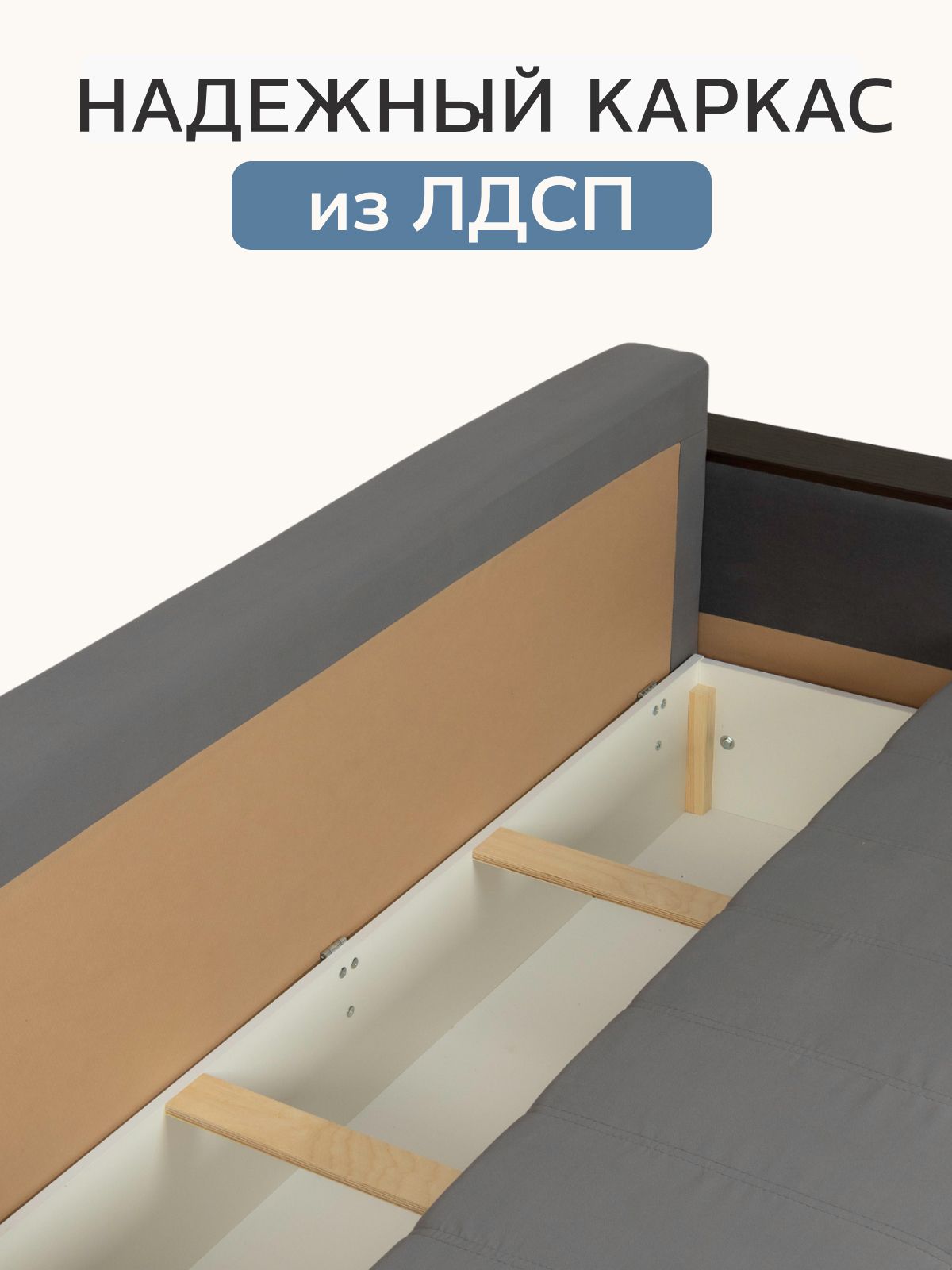 Диван-кровать "Мичиган" серый велюр с подлокотниками раскладной, еврокнижка, Divan24 в цвете Серый - вид 8 | Артикул: 70310352