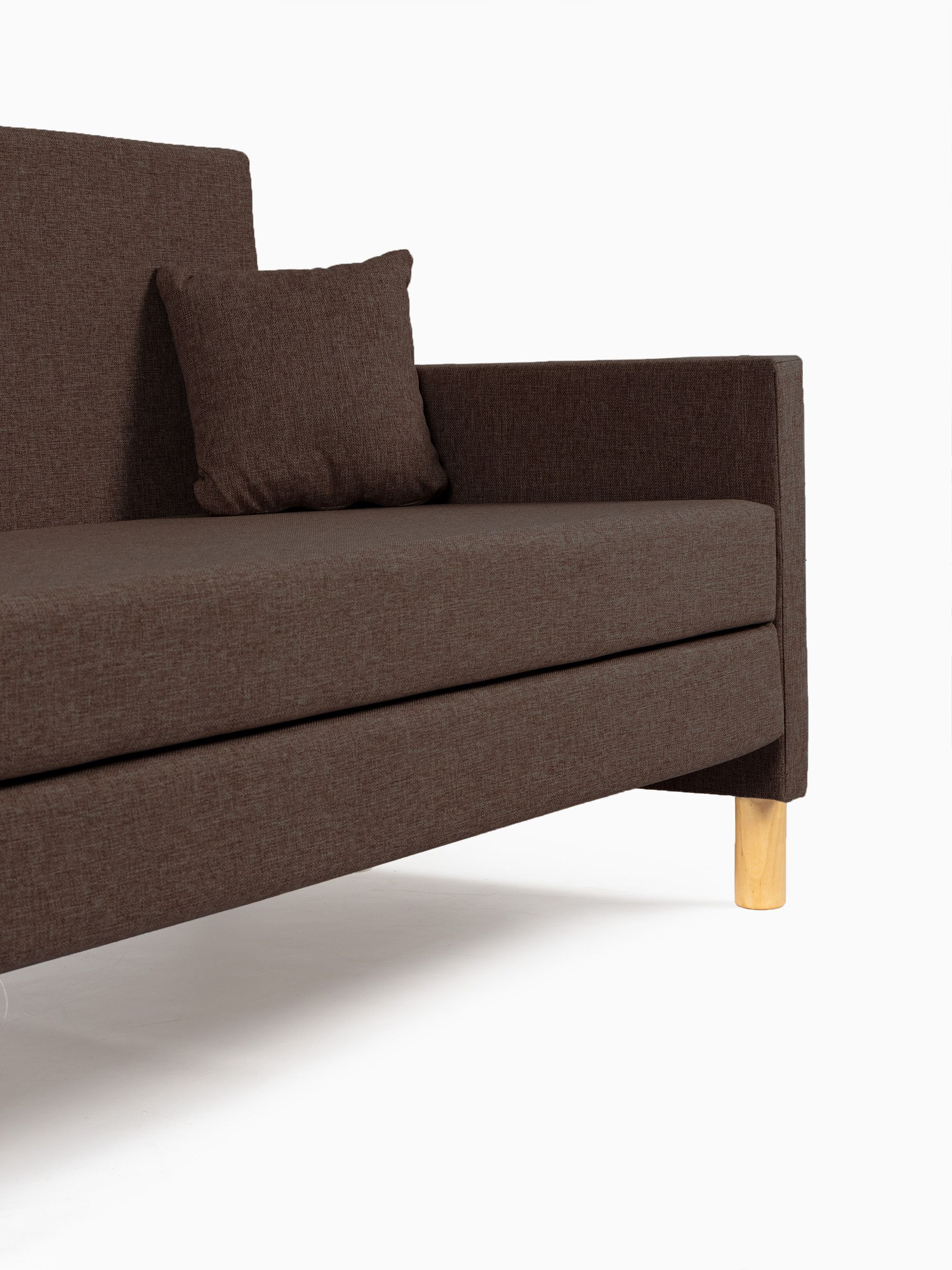 Диван-кровать "Этра" кофейный раскладной рогожка двуспальный Divan24 в цвете Кофейный (коричневый) - вид 6 | Артикул: 77400270