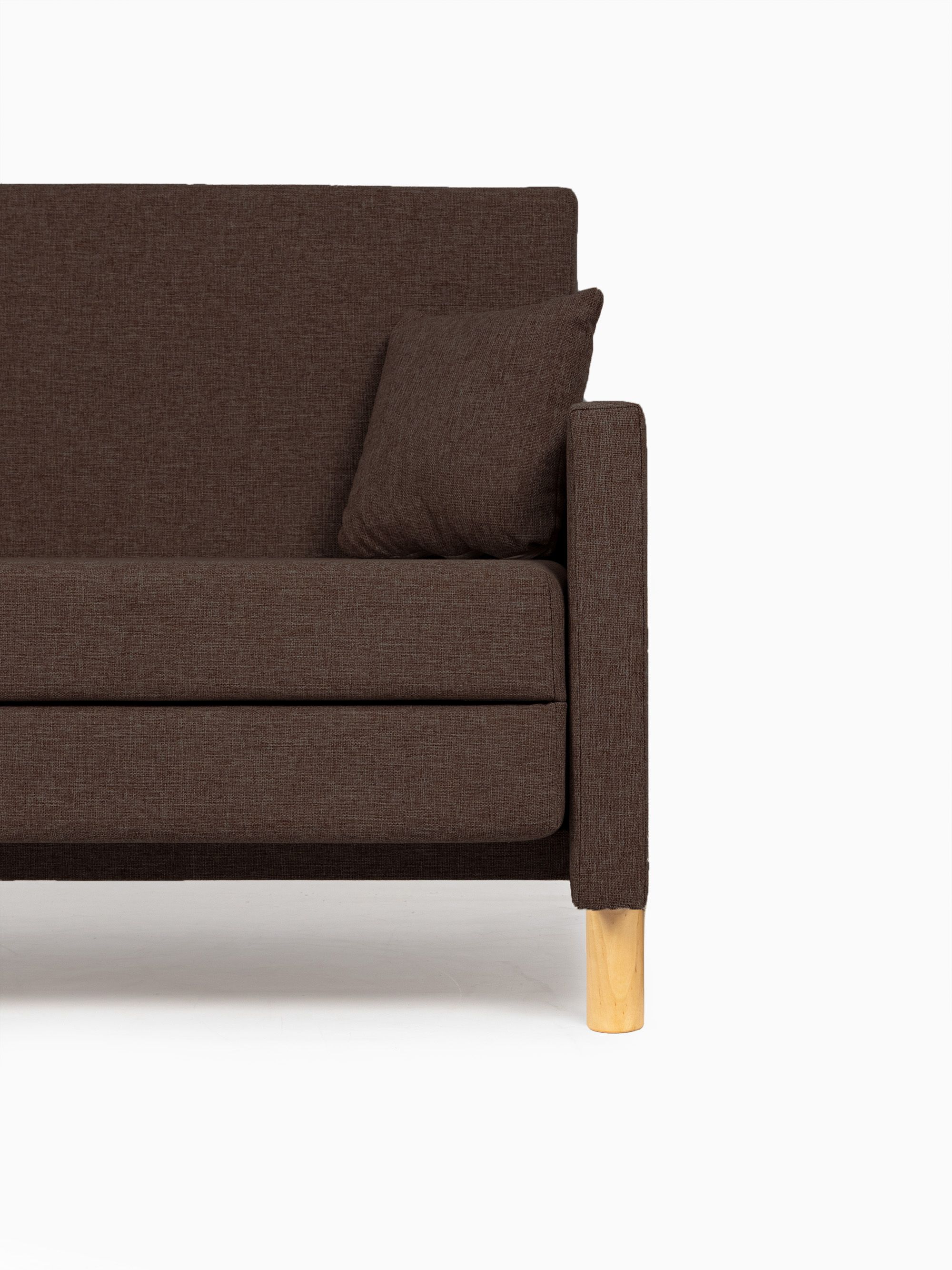 Диван-кровать "Этра" кофейный раскладной рогожка двуспальный Divan24 в цвете Кофейный (коричневый) - вид 7 | Артикул: 77400270