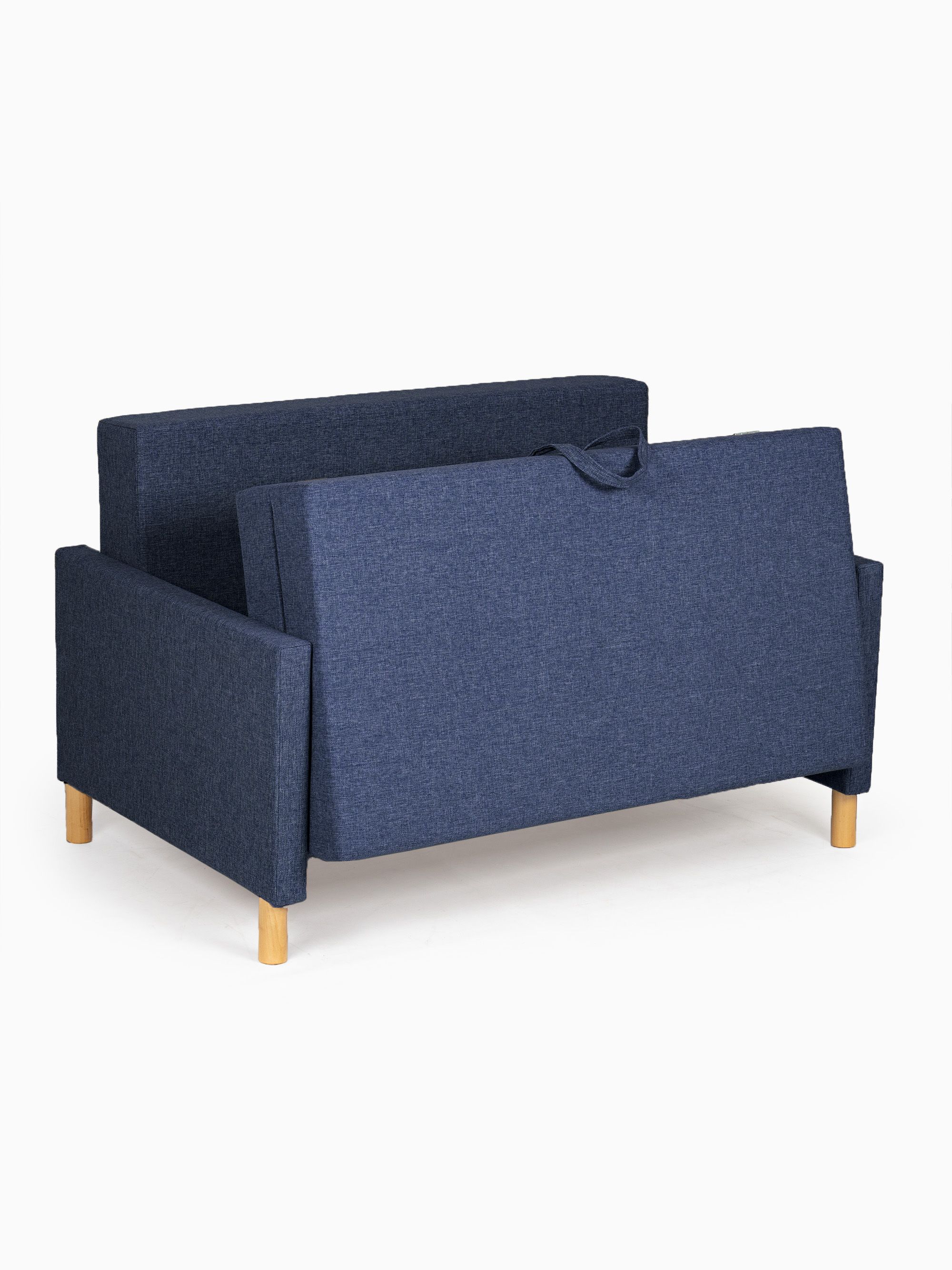 Диван-кровать "Этра" синий раскладной рогожка двуспальный Divan24 в цвете Синий - вид 11 | Артикул: 77400271