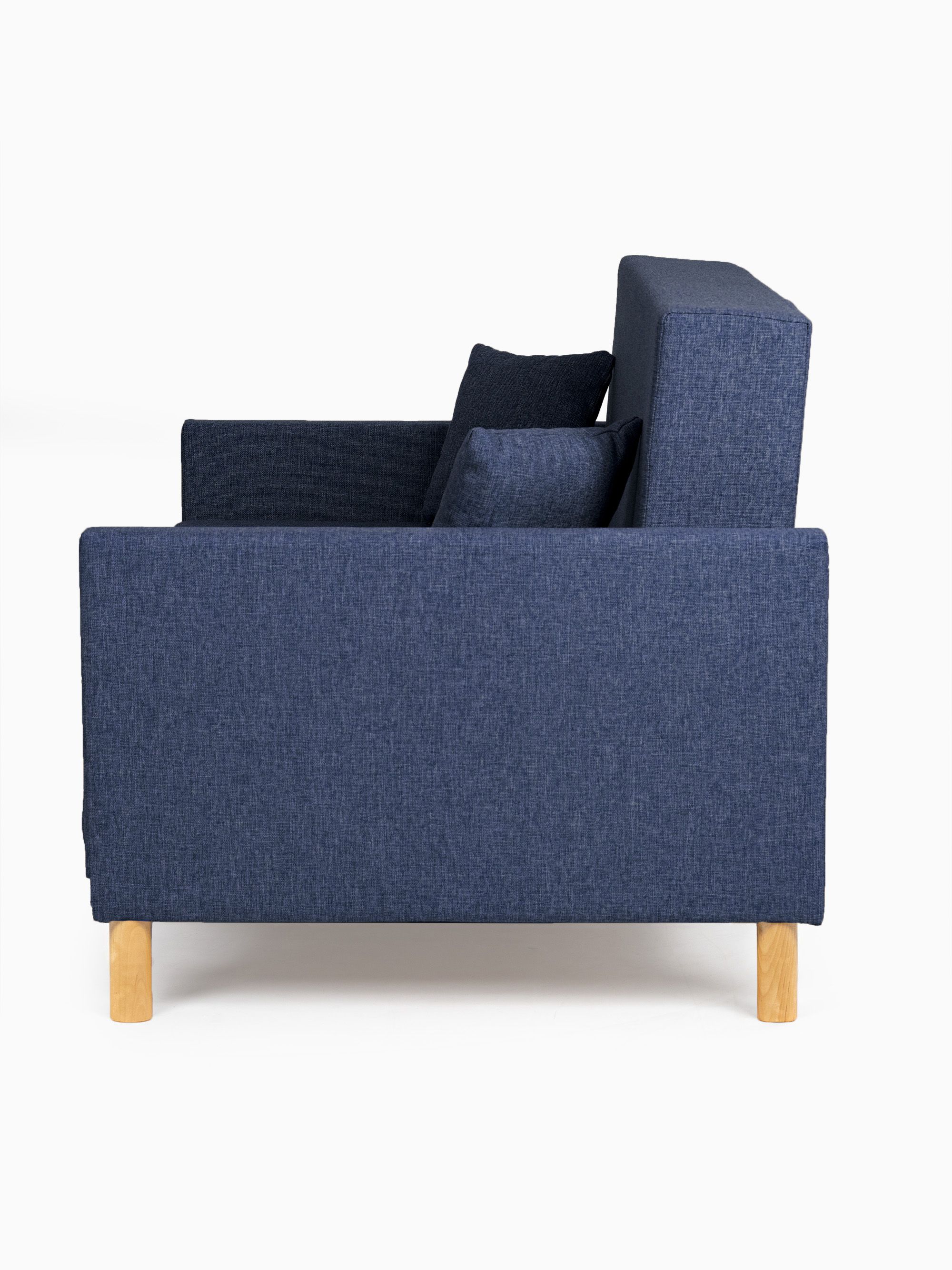 Диван-кровать "Этра" синий раскладной рогожка двуспальный Divan24 в цвете Синий - вид 3 | Артикул: 77400271