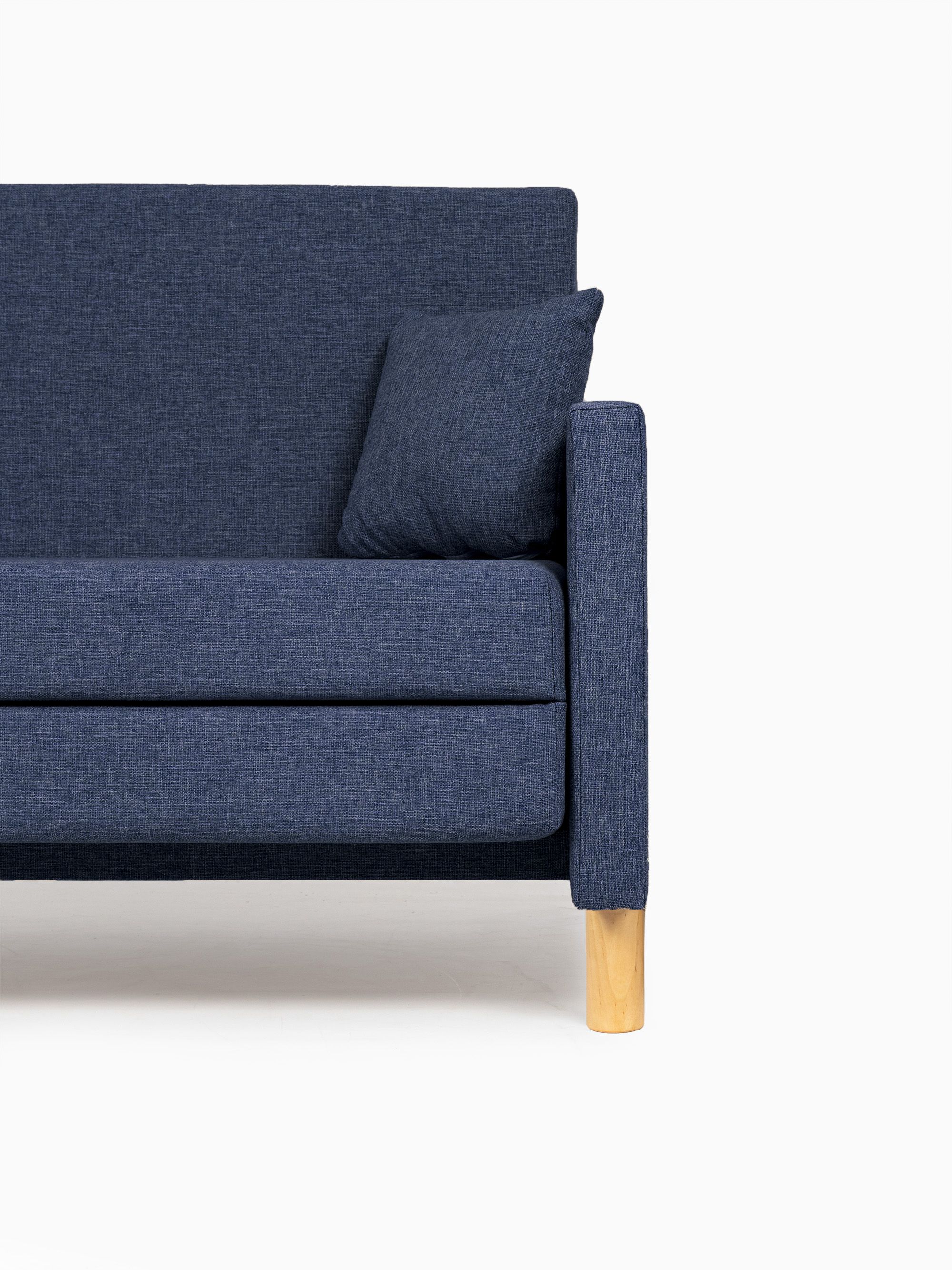 Диван-кровать "Этра" синий раскладной рогожка двуспальный Divan24 в цвете Синий - вид 7 | Артикул: 77400271