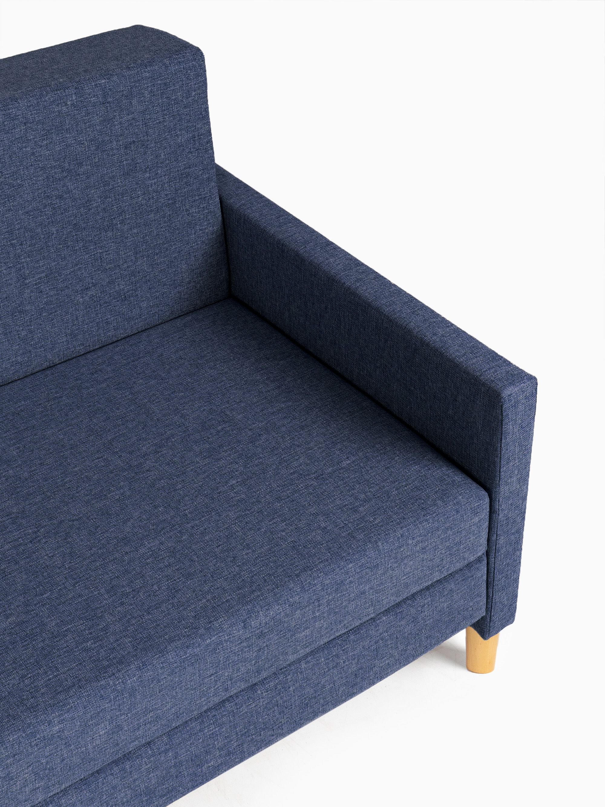 Диван-кровать "Этра" синий раскладной рогожка двуспальный Divan24 в цвете Синий - вид 8 | Артикул: 77400271