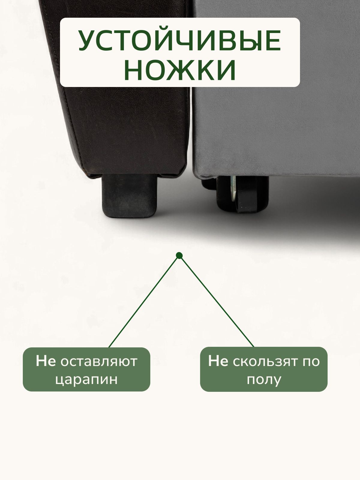 Прямой диван кровать Мюнхен 226x75x84 серый велюр, Divan24 в цвете Серый - вид 8 | Артикул: 77400385