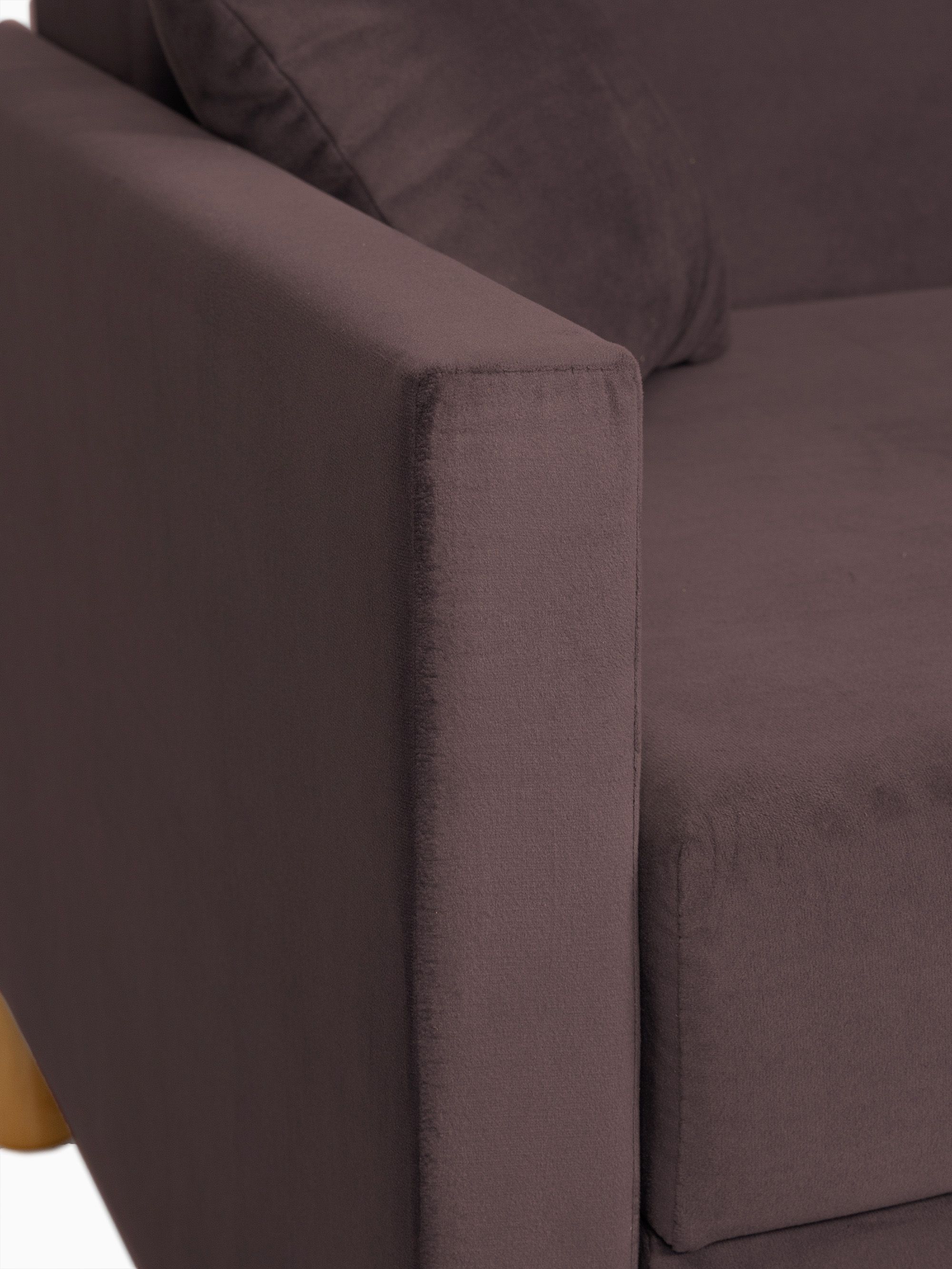 Диван-кровать "Этра" шоколадный раскладной велюр двуспальный Divan24 в цвете Шоколадный (коричневый) - вид 5 | Артикул: 77400405