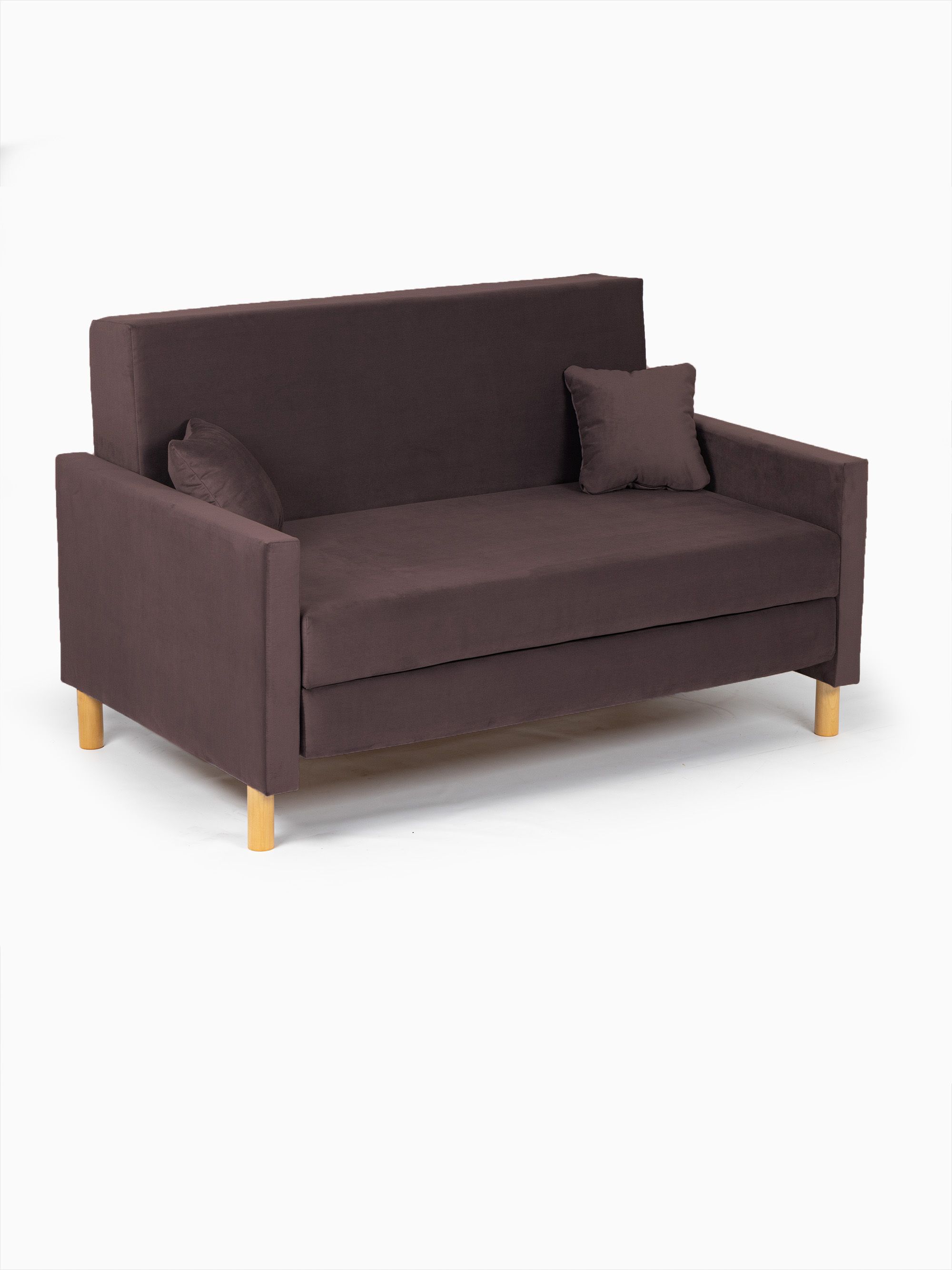 Диван-кровать "Этра" шоколадный раскладной велюр двуспальный Divan24 в цвете Шоколадный (коричневый) - вид 7 | Артикул: 77400405