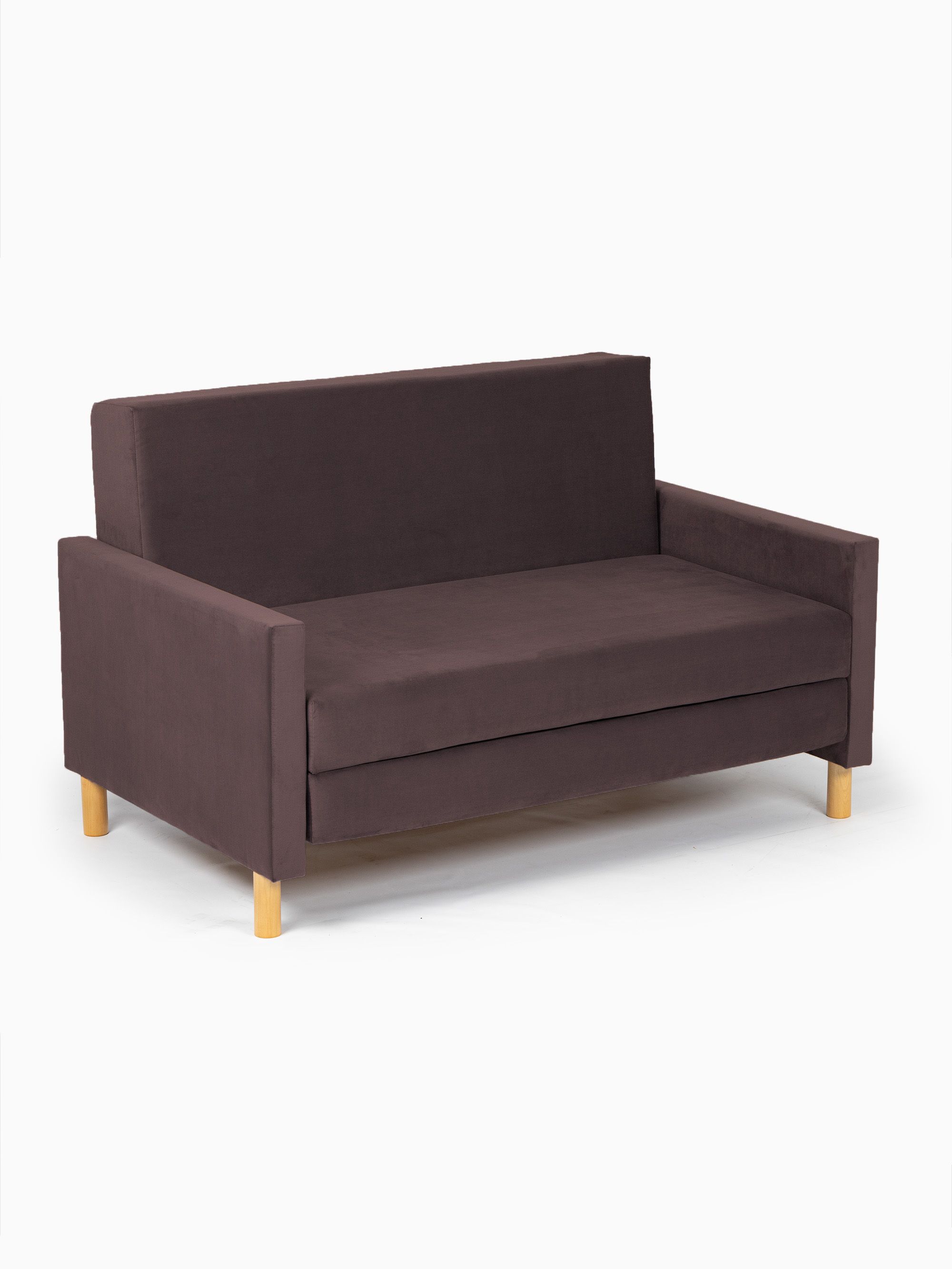 Диван-кровать "Этра" шоколадный раскладной велюр двуспальный Divan24 в цвете Шоколадный (коричневый) - вид 8 | Артикул: 77400405