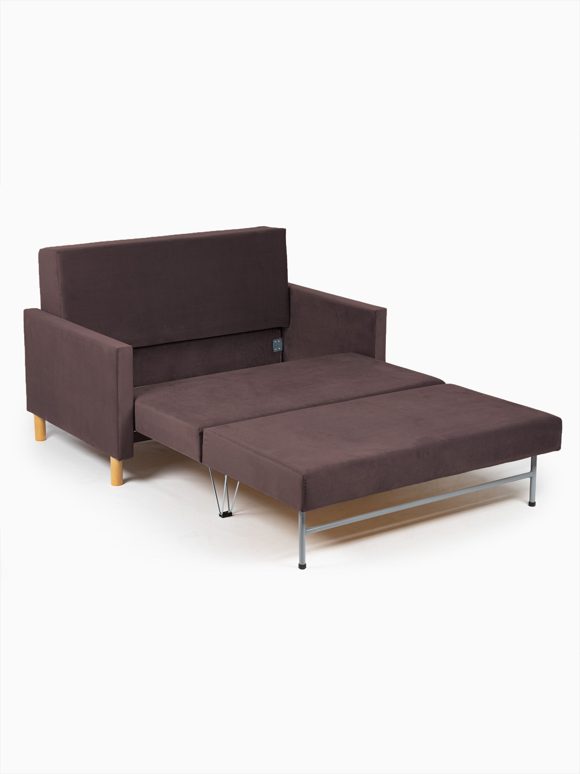Диван-кровать "Этра" шоколадный раскладной велюр двуспальный Divan24 в цвете Шоколадный (коричневый) - вид 10 | Артикул: 77400405