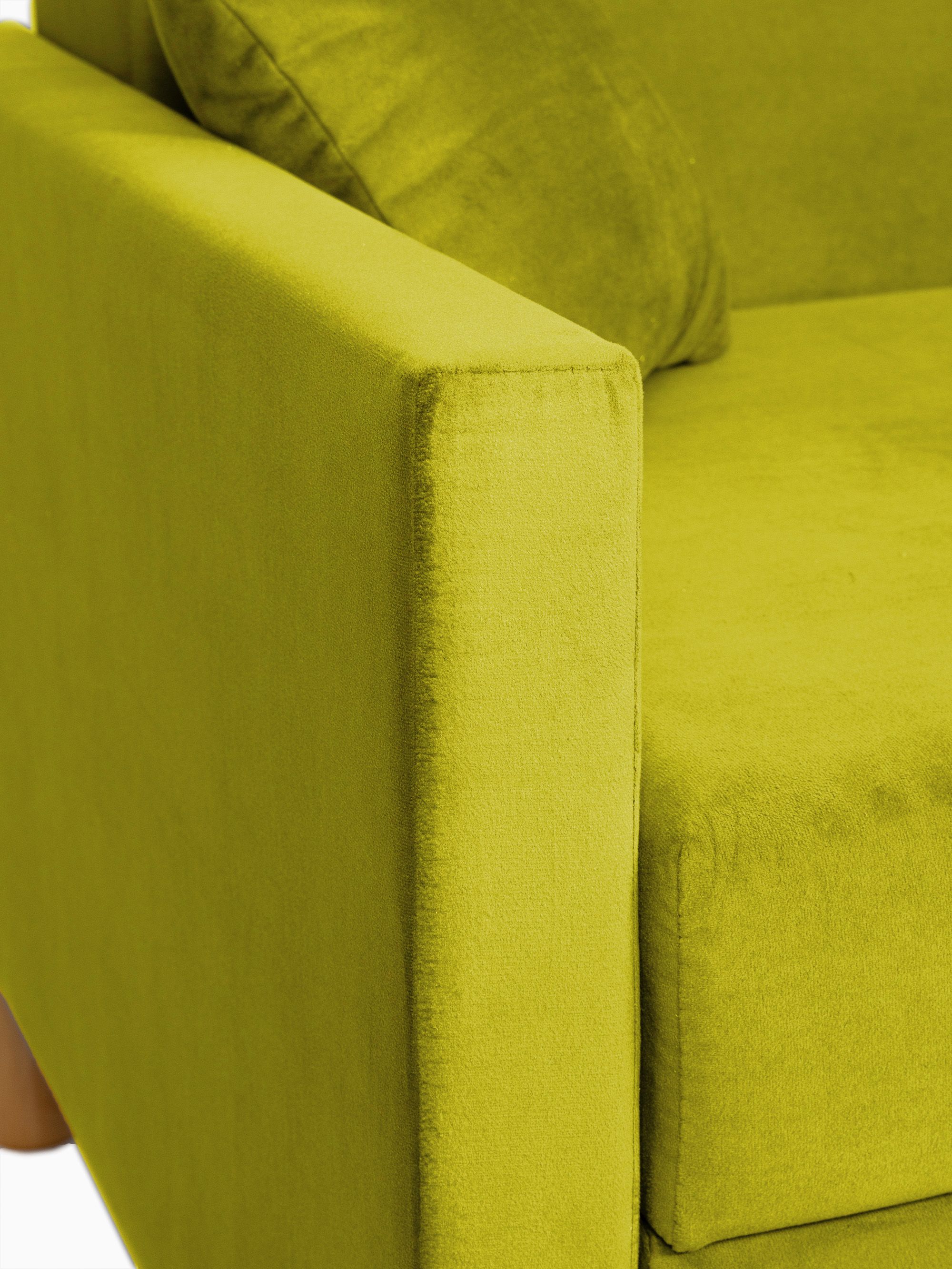 Диван-кровать "Этра" горчичный раскладной велюр двуспальный Divan24 в цвете Горчичный (желтый) - вид 5 | Артикул: 77400407