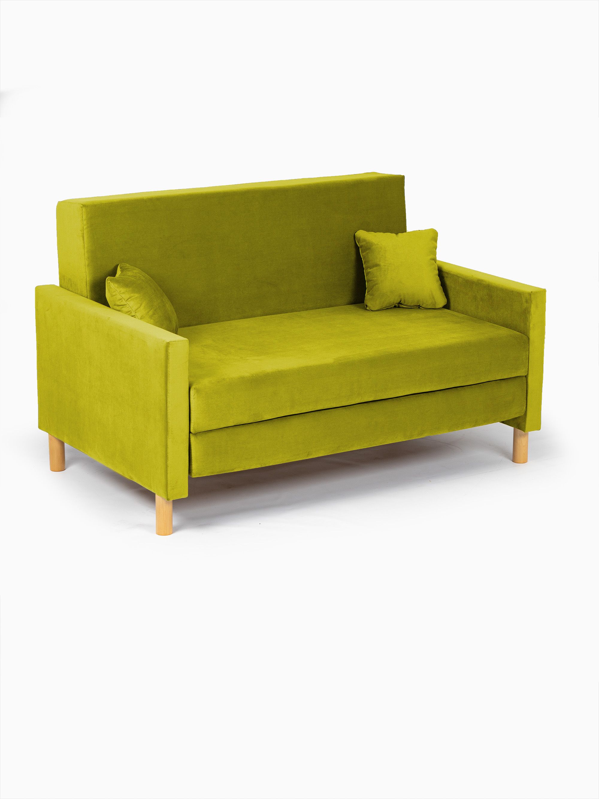 Диван-кровать "Этра" горчичный раскладной велюр двуспальный Divan24 в цвете Горчичный (желтый) - вид 7 | Артикул: 77400407