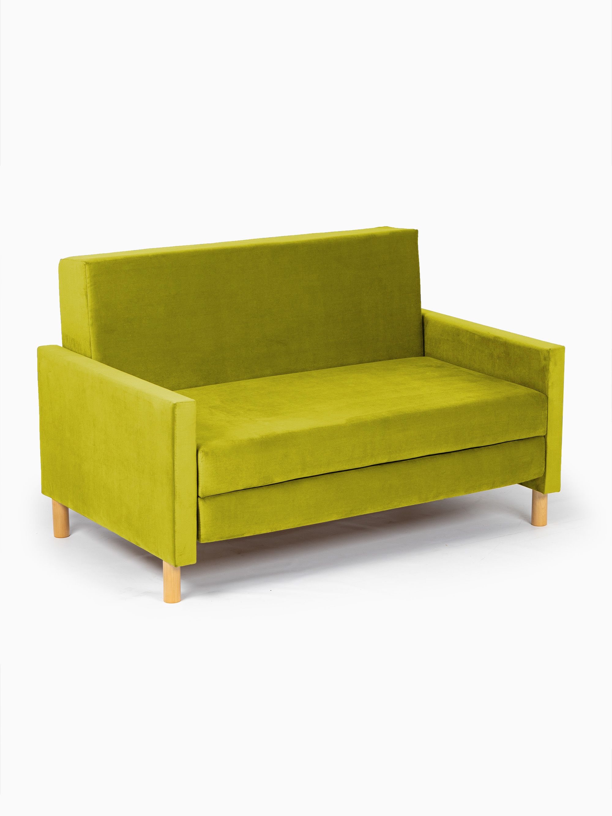 Диван-кровать "Этра" горчичный раскладной велюр двуспальный Divan24 в цвете Горчичный (желтый) - вид 8 | Артикул: 77400407