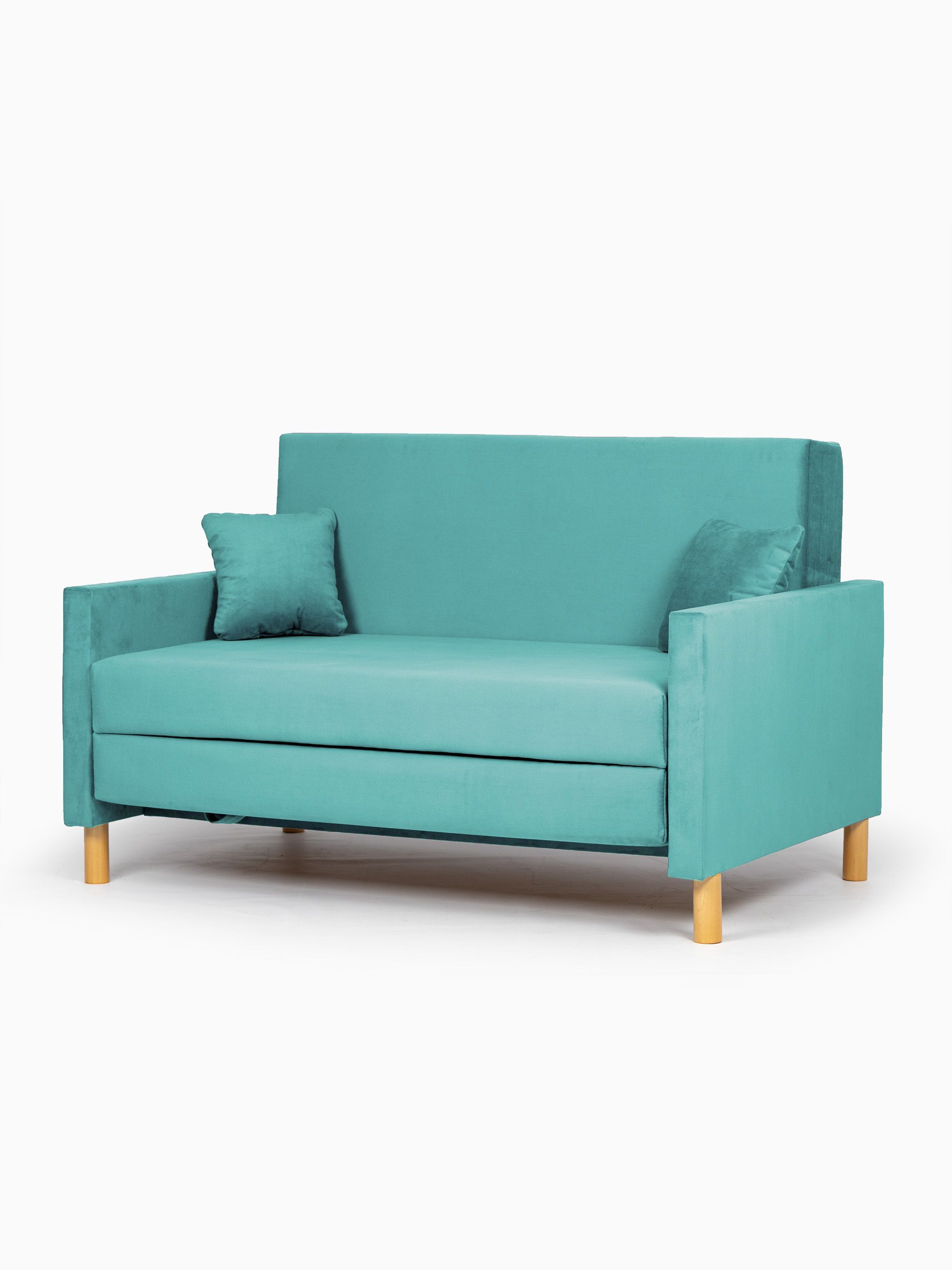 Диван-кровать "Этра" мятный раскладной велюр двуспальный Divan24 — дополнительное фото