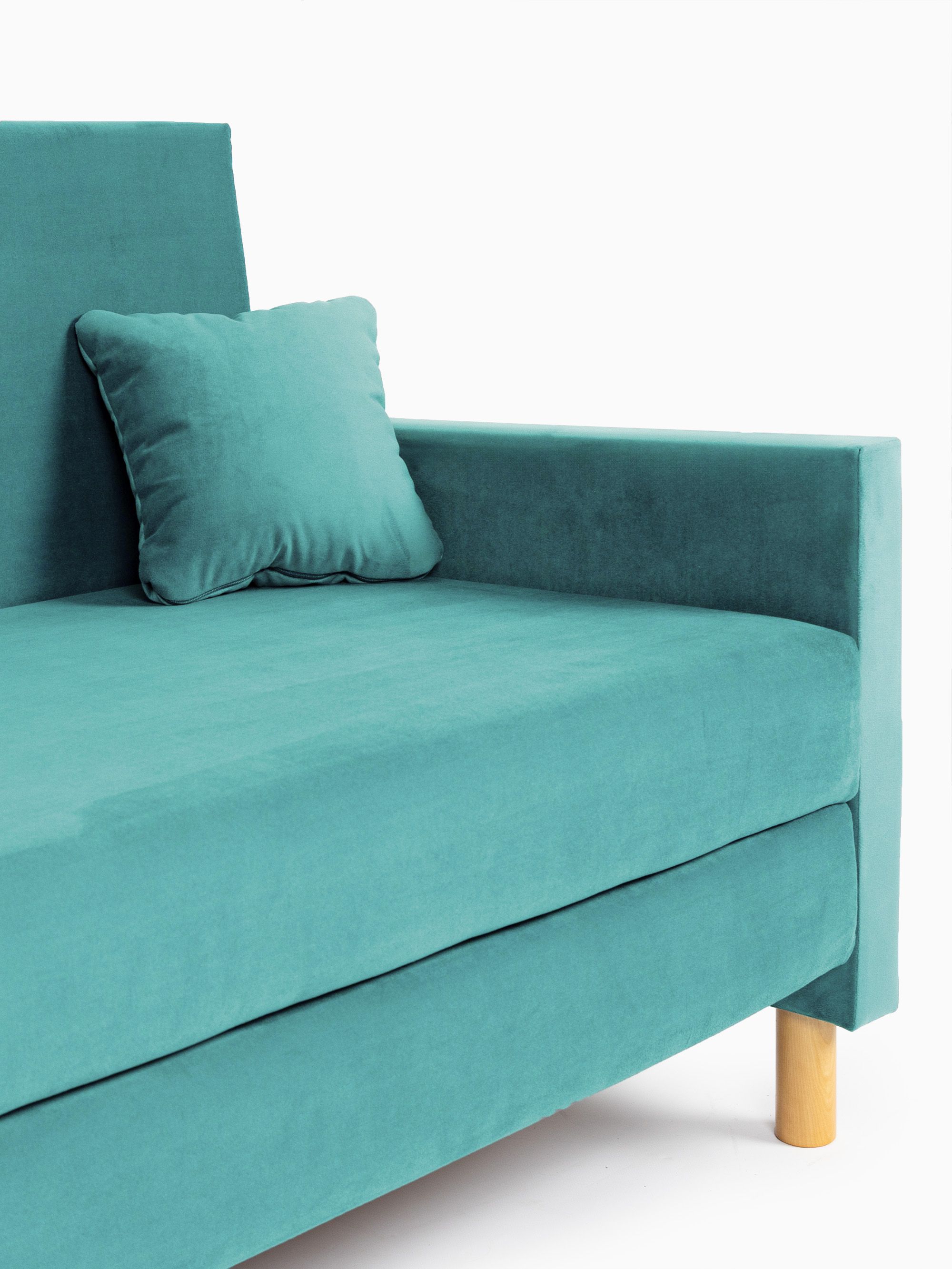 Диван-кровать "Этра" мятный раскладной велюр двуспальный Divan24 в цвете Мятный - вид 6 | Артикул: 77400408