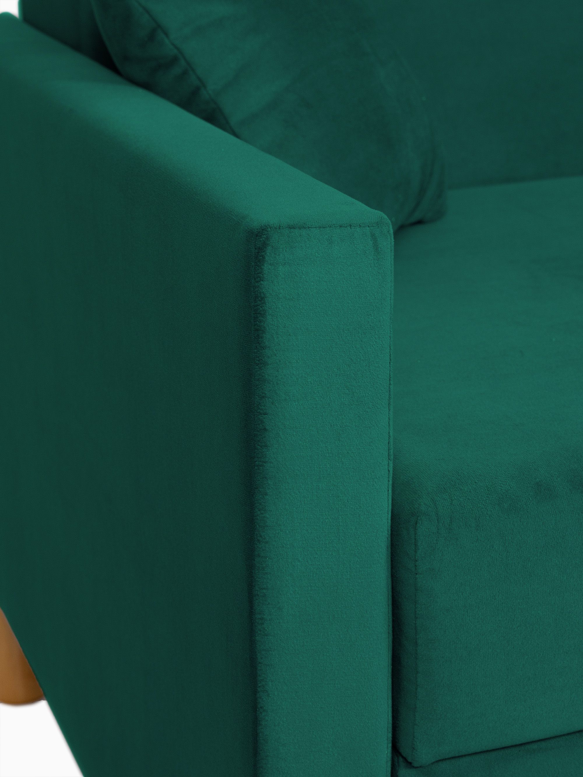 Диван-кровать "Этра" изумрудный раскладной велюр двуспальный, Divan24 в цвете Изумрудный (зеленый) - вид 5 | Артикул: 77400409
