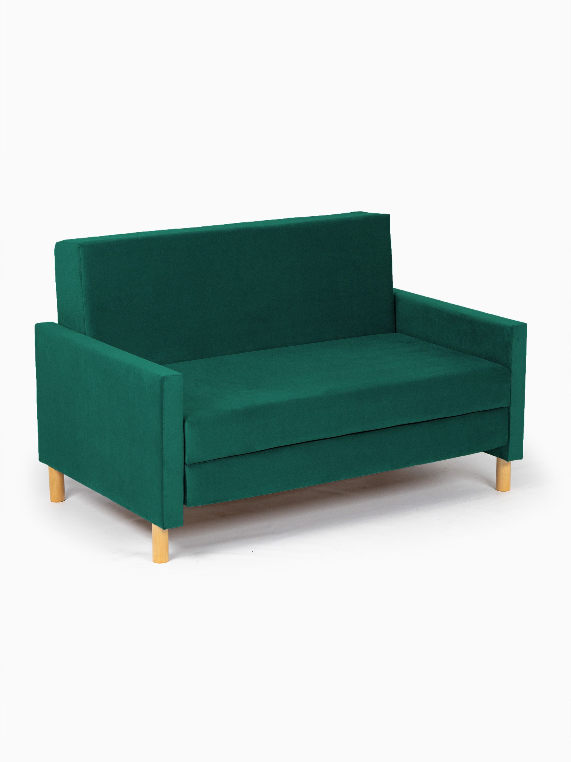 Диван-кровать "Этра" изумрудный раскладной велюр двуспальный, Divan24 в цвете Изумрудный (зеленый) - вид 8 | Артикул: 77400409