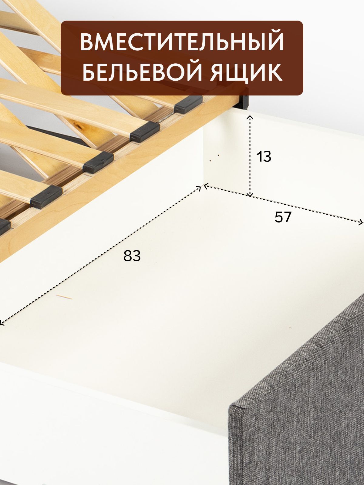 Кресло-кровать "Майами", темно-серая рогожка, Divan24 в цвете Темно-серый - вид 4 | Артикул: 77400420