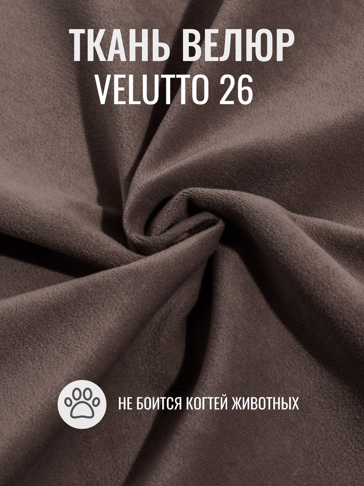 Кровать двуспальная "Сонна", 160x200 см, шоколадный велюр, Divan24 в цвете Шоколадный (коричневый) - вид 6 | Артикул: 77400442