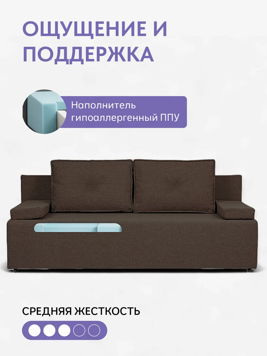 Турин Лайт кофейный рогожка 70020021 - миниатюра 5