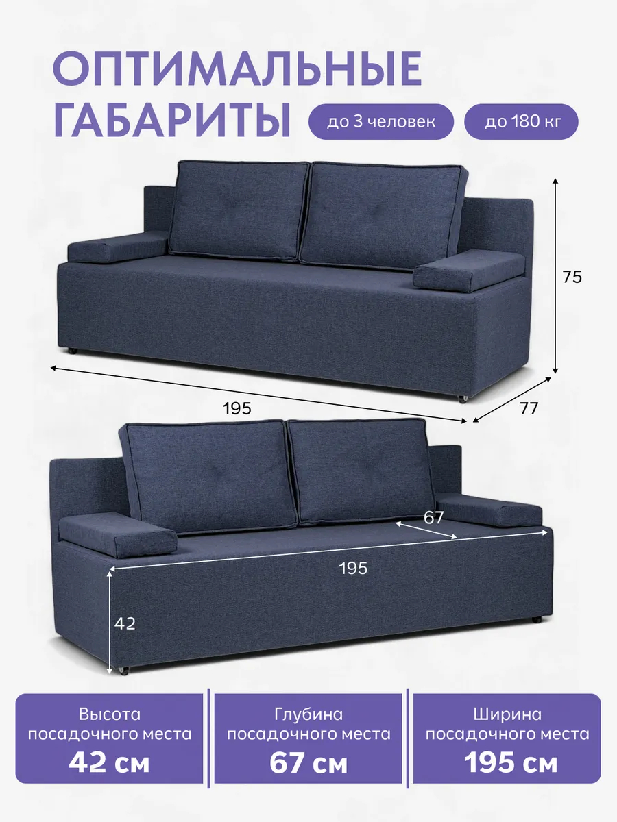 Турин Лайт синий рогожка 70020023 - миниатюра 2