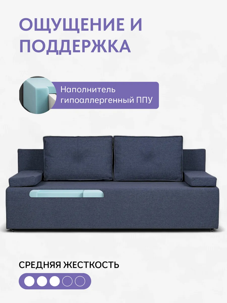 Турин Лайт синий рогожка 70020023 - миниатюра 5