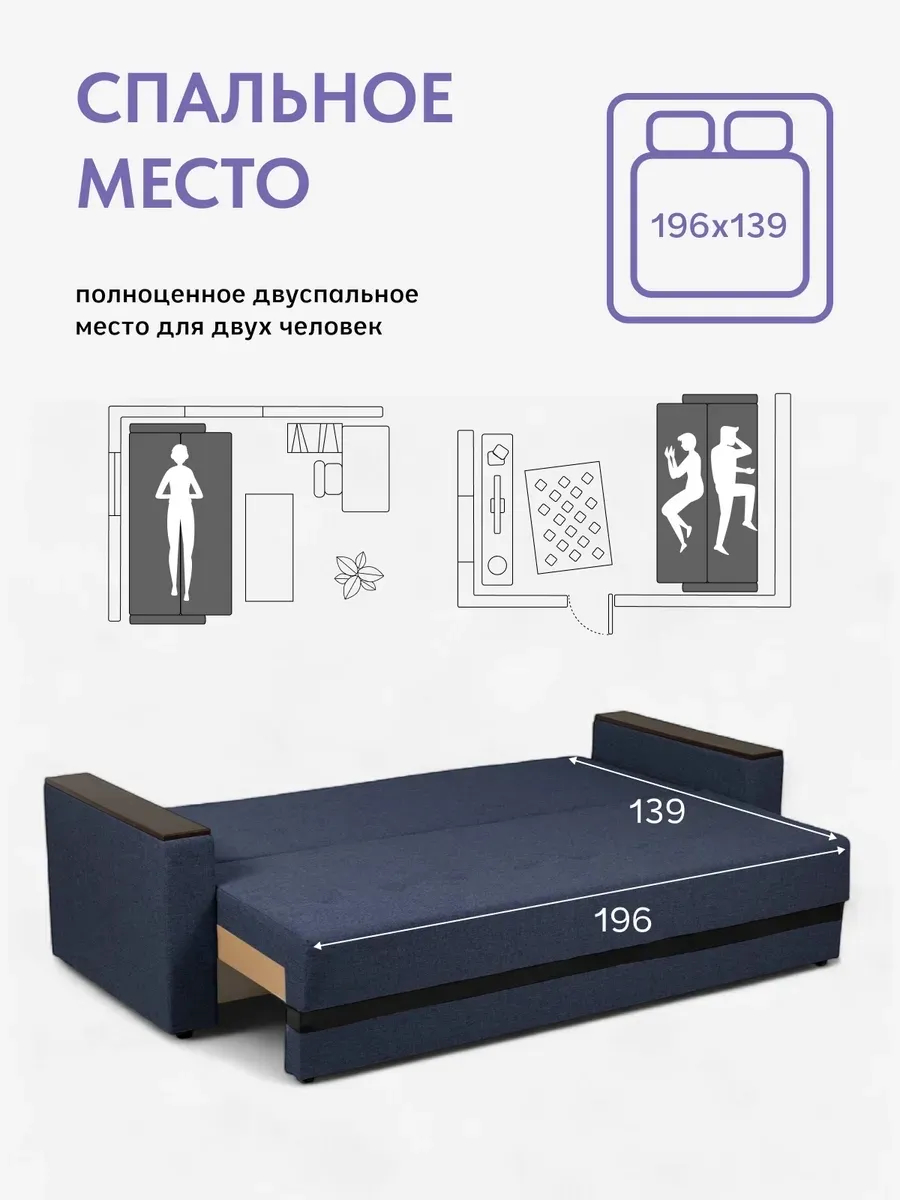 Мичиган синий рогожка 70300311 - миниатюра 4