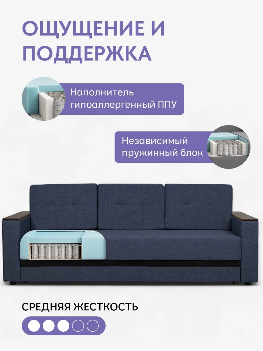 Мичиган синий рогожка 70300311 - миниатюра 5