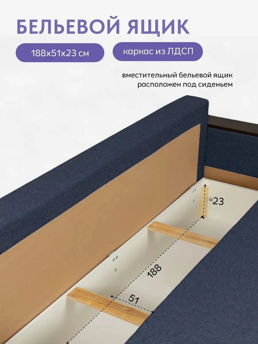 Мичиган синий рогожка 70300311 - миниатюра 6