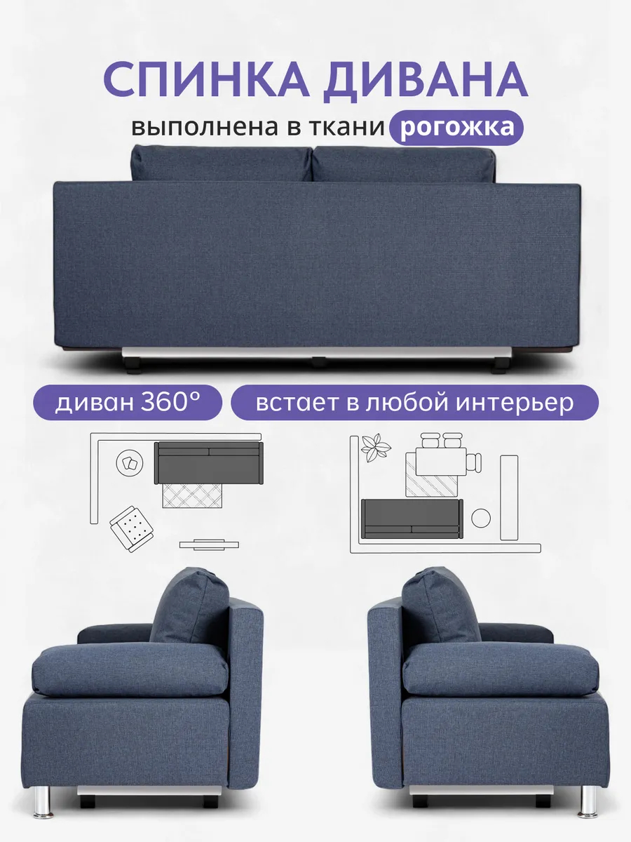 Морис синий рогожка 70300345 - миниатюра 8