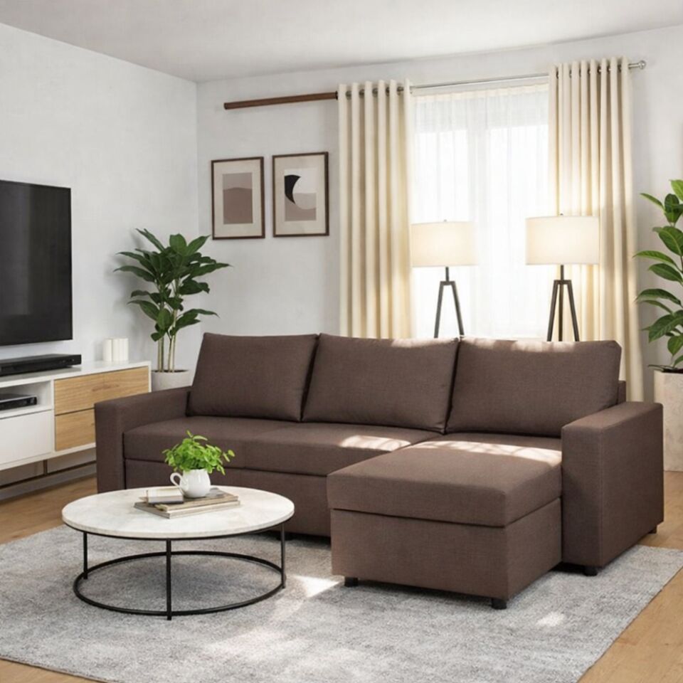 Угловой Дуглас кофейный рогожка 70300380