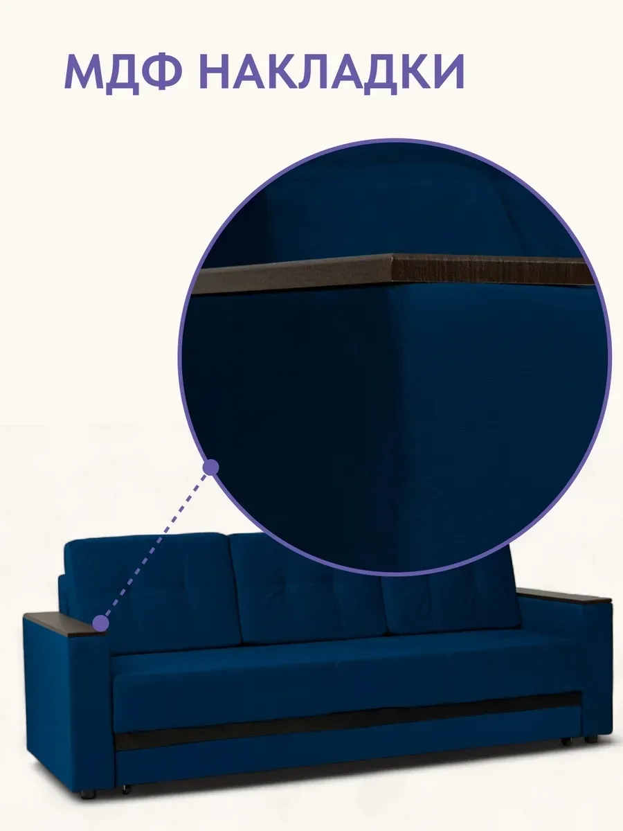 Мичиган синий велюр 70310394 - миниатюра 10