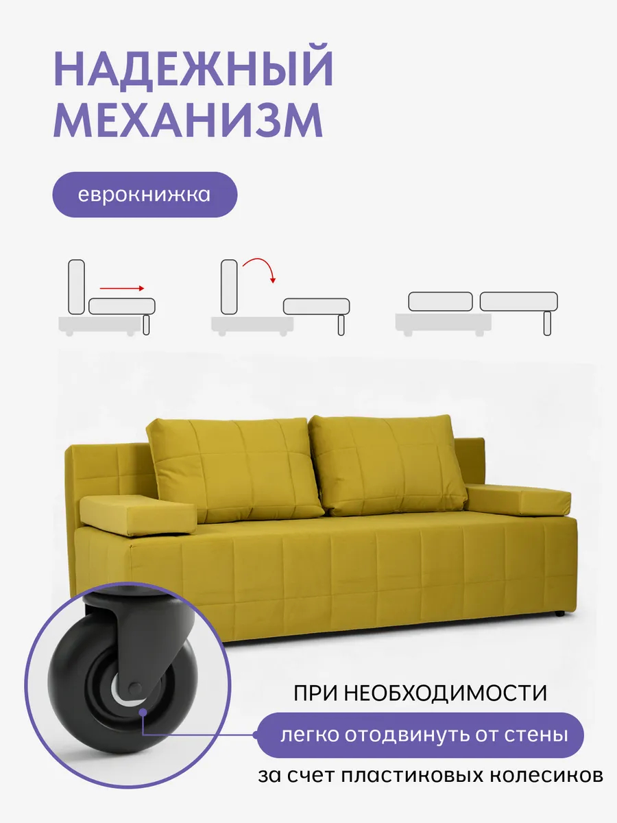 Вентура горчичный велюр 77400052 - миниатюра 3